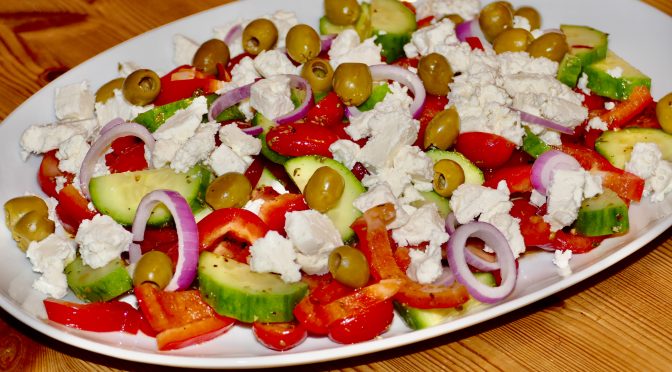 Griechischer Salat (vegetarisch)