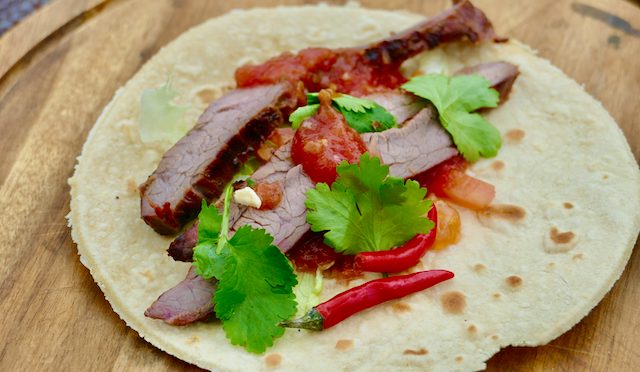 Carne Asada Tacos mit Flank Steak